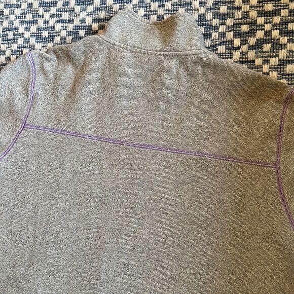 Draper’s & Damon’s Petites Women’s PXL Grey & Lavender Purple Full Zip Jacket - Picture 10 of 11